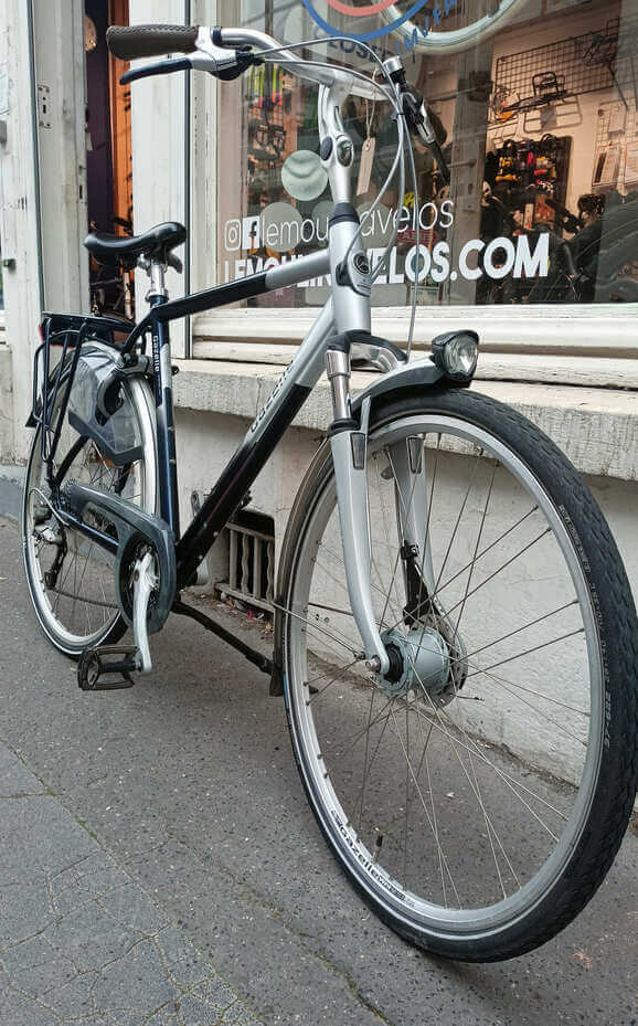 Vélo hollandais Gazelle orange T24